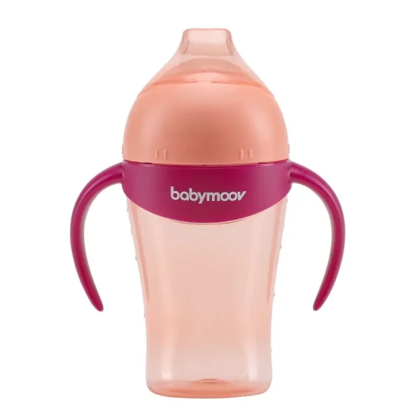 Babymoov Nekvapkajúci hrnček s úchytkami 180ml Peach