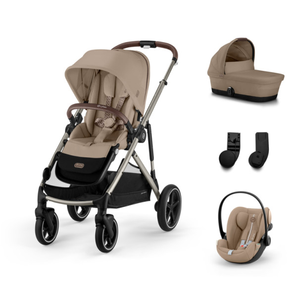 Cybex Gazelle S Kombinovaný kočík SET S - Almond Beige - Taupe Rám