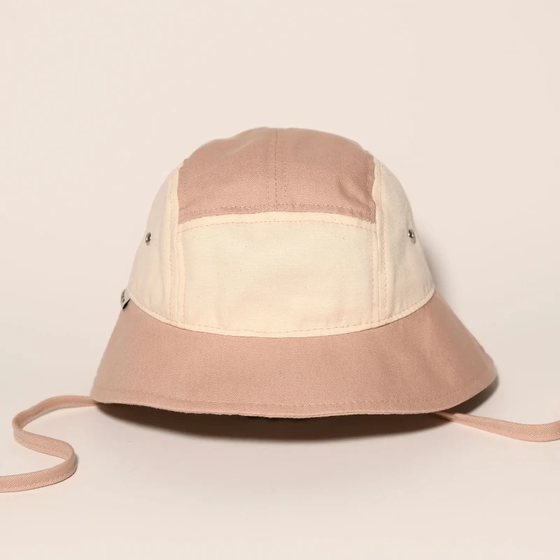 KiETLA klobúčik s UV ochranou 0-1 rok Natural / Pink