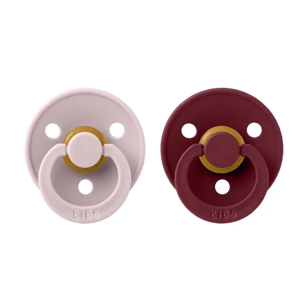 BIBS Colour cumlíky z prírodného kaučuku 2ks - veľkosť 2 | Pink Plum / Elderberry
