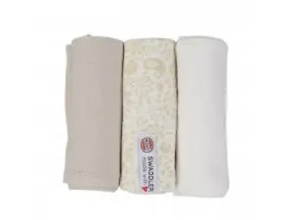 LODGER Multifunkčná plienka Swaddler Flower Tribe 3balení 70 x 70 cm Birch