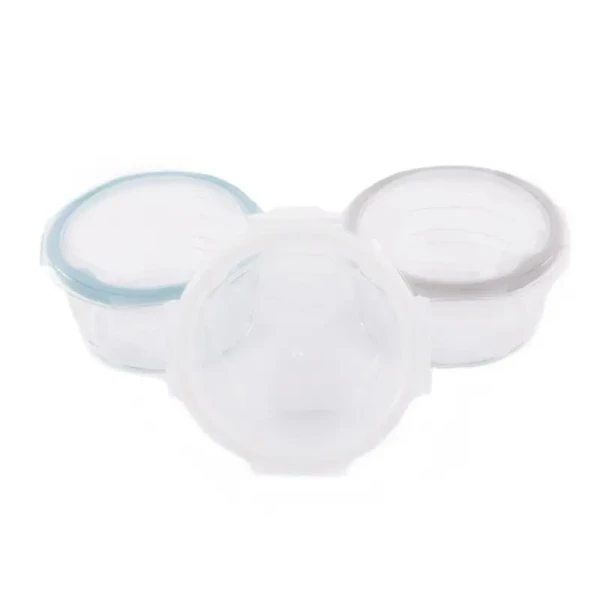 Bo Jungle Sklenené misky s viečkami B-Glass Bowls 280ml White/Grey/Blue