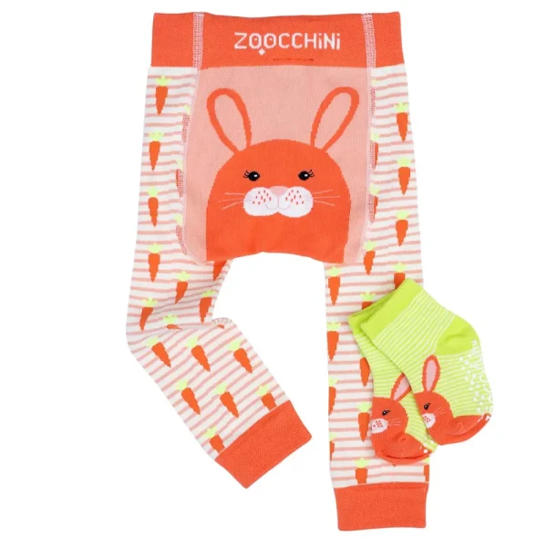 Zoocchini Set legínky a ponožky Zajačik Bella 6 - 12 m