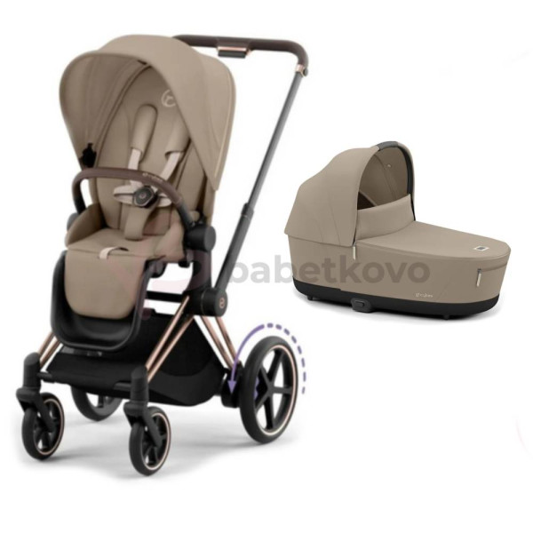 CYBEX E-PRIAM 2-kombinácia ROSEGOLD Cozy Beige