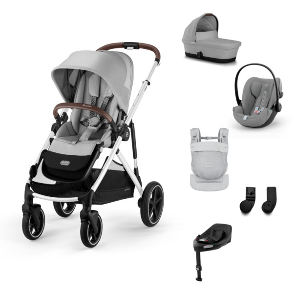 Cybex Gazelle S BUNDLE SET M + nosič AMYA 2026 -  Stone grey - Silver Rám