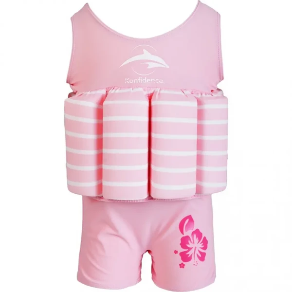 Konfidence Floatsuit Plavky na učenie plávania Pink Breton 4-5r