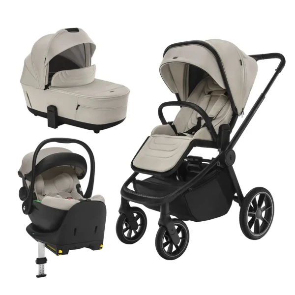 Zopa Set kočík Move Cross 5 + Hlboká vanička Move XL 5 + autosedačka XM podľa vlastného výberu + báza, Ivory Beige