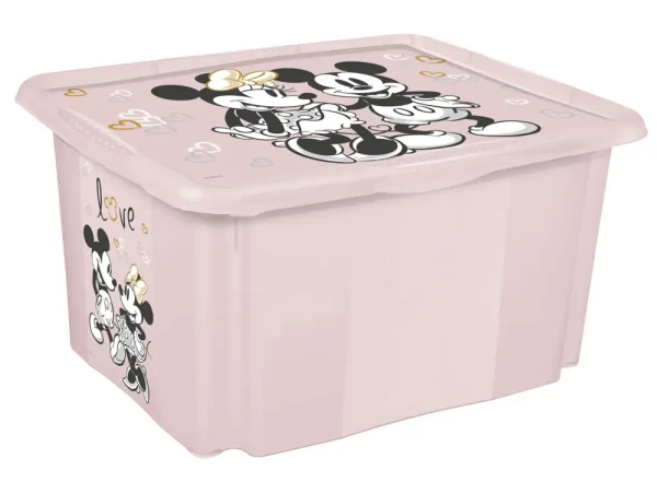 KEEEPER Úložný box s vekom Minnie, Ružová