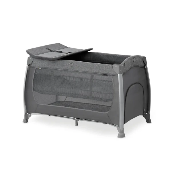 Hauck Play N Relax Center postieľka s prebal.pultom, melange charcoal