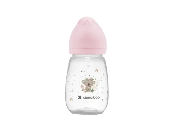 KikkaBoo Dojčenská fľaša 260ml 3m+ Savanna Pink