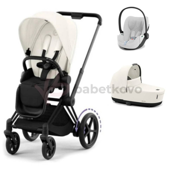 CYBEX E-PRIAM 3-kombinácia MATT BLACK Off White