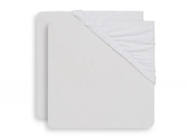 Jollein Napínacia plachta 40/50 x 80/90 cm 2 ks White