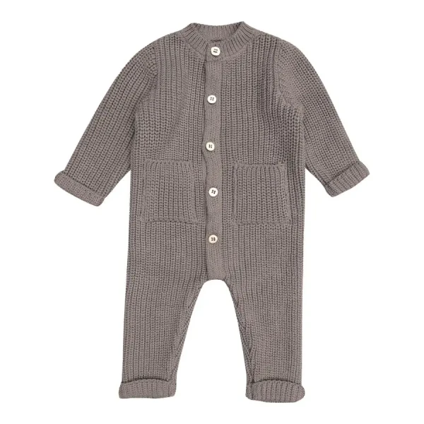 Witlof for Kids háčkované dupačky 62/68 Warm Grey knitted
