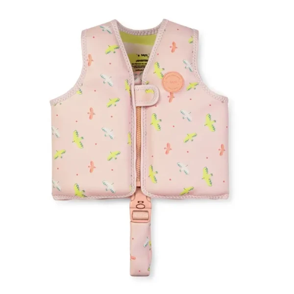 Saro Baby Plavecká neoprénová vesta s UV ochranou (1-3r) Tropicool Pink