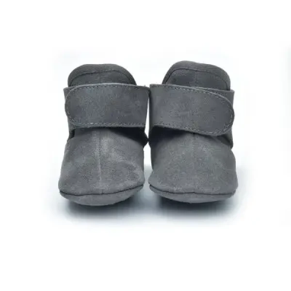 LODGER kožené topánky Walker Leather Basic Dark Grey 12 - 15 mesiacov