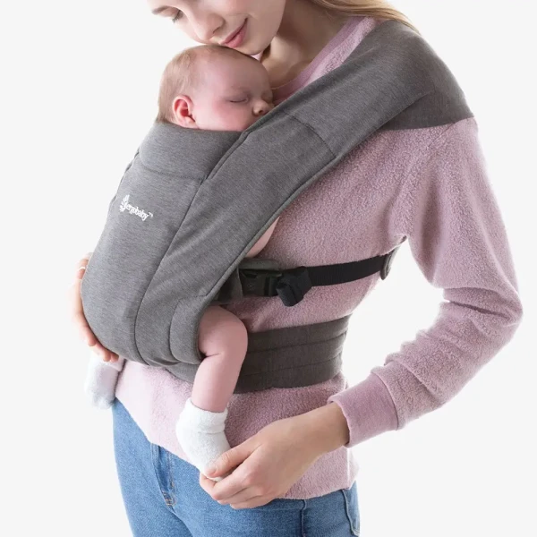 ERGOBABY Nosič EMBRACE - SOFT KNIT - HEATHER GREY