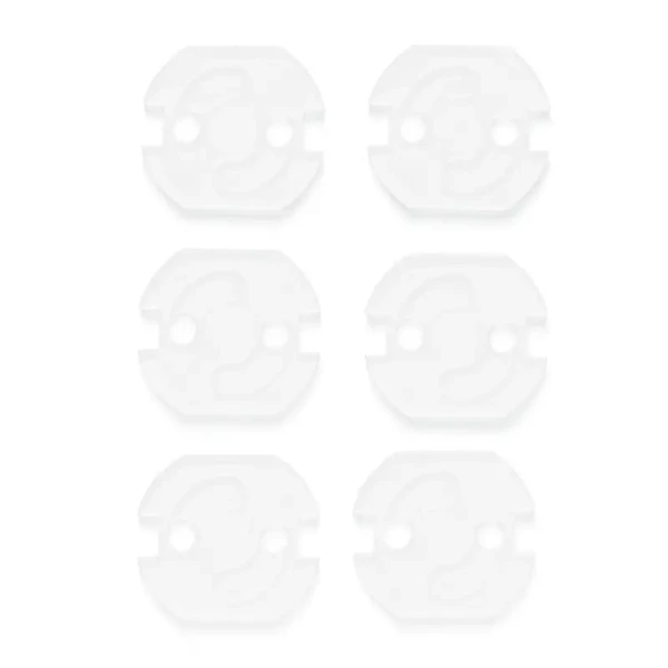 Dooky Ochranné krytky do zásuviek 6ks Transparent