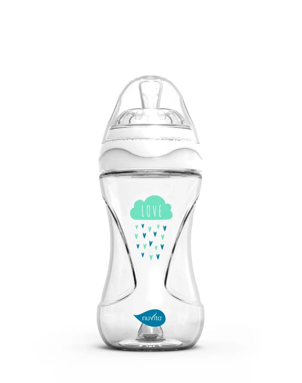 NUVITA Fľaša 240ml, Glass/White GW