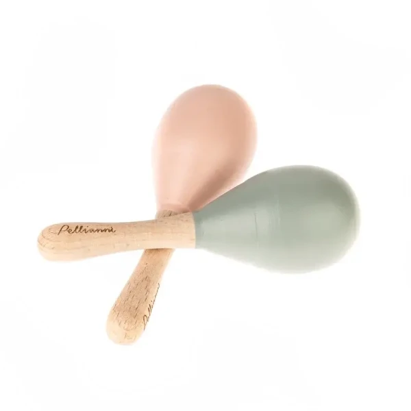 Pellianni Drevený Maracas Pastel