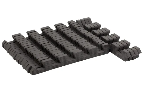 Rialto Baby Sada okrajov Cool Gray pre penové puzzle 120x180 cm