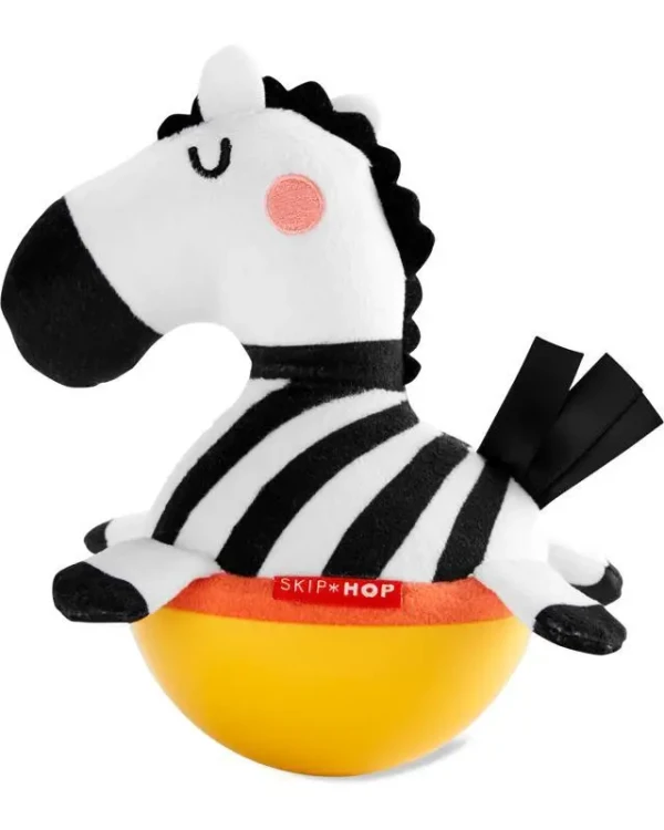 SKIP HOP Hračka Wobble ABC & ME Zebra so zvukom zvonenia 3m+