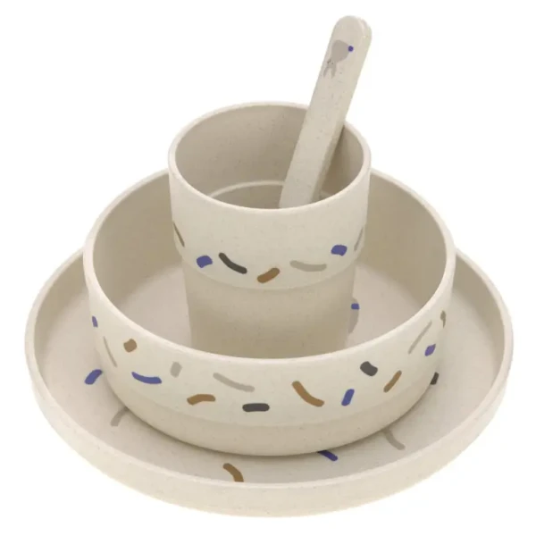 Lässig set riadu Dish Set PP/Cellulose Little Mateys royal blue