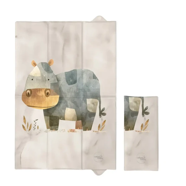 CEBA Podložka prebaľovacia cestovná (60x40) Basic Cosy Hippo