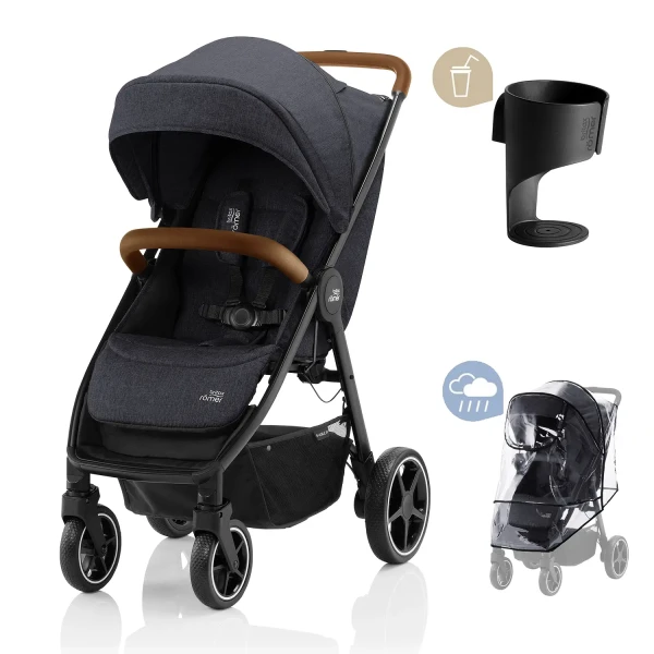 BRITAX RÖMER B-Agile R, Black Shadow/Brown