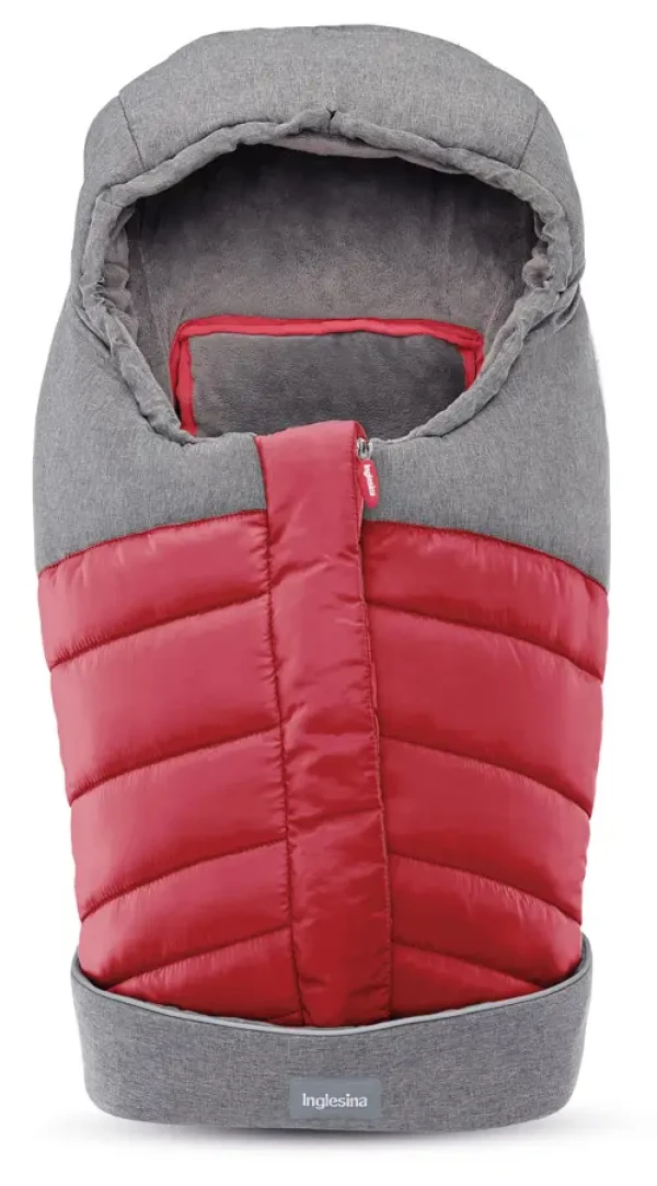 Inglesina fusak Newborn Winter Muff Red pre vaničku a autosedačku