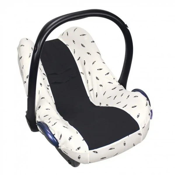 Dooky Poťah na autosedačku Seat Cover 0+ Black Feathers