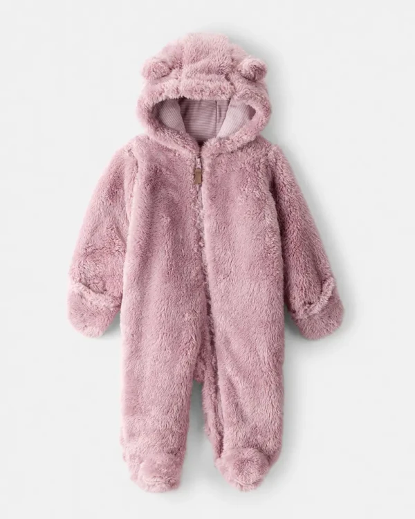 CARTER'S Kombinéza Sherpa na zip pink dívka 9m/vel.74