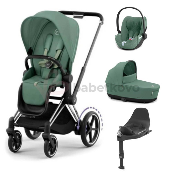 CYBEX E-PRIAM 4-kombinácia CHROME BLACK Leaf Green