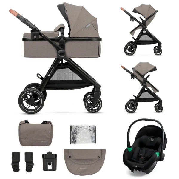KINDERKRAFT Kočík kombinovaný 3v1 Esme Sand Beige