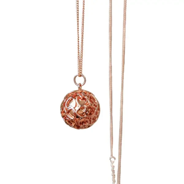 Bola Tehotenská rolnička HEARTCAGE Rose Gold