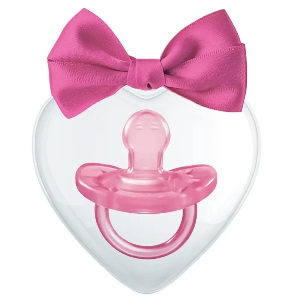 CHICCO Cumlík Physio Soft silikónový LOVE dievča 6-16m