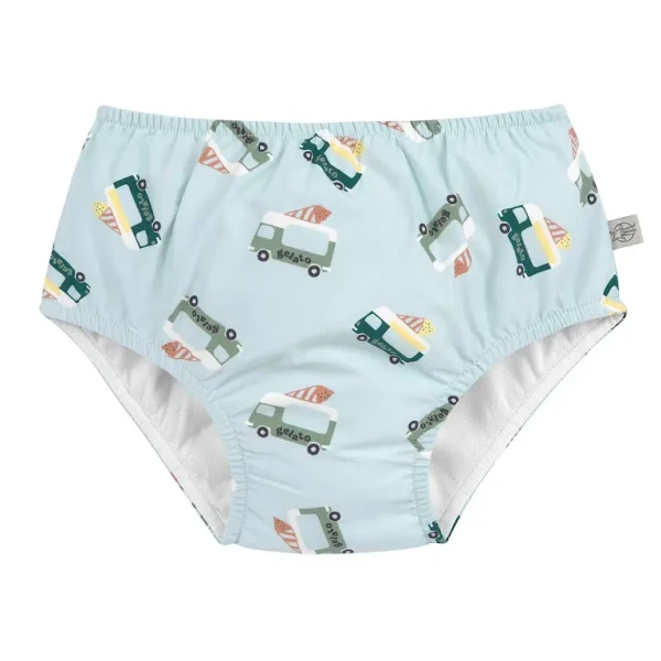 LÄSSIG Plavky ice cream truck illus. blue 13-18 mes., veľ.: 86