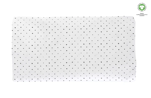 Plachta napínacia s gumičkou BIO Black Dots 60x120cm | Motherhood