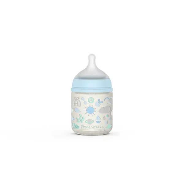 SUAVINEX  Dojčenská fľaša 150 ml S MEMORIES - modrá
