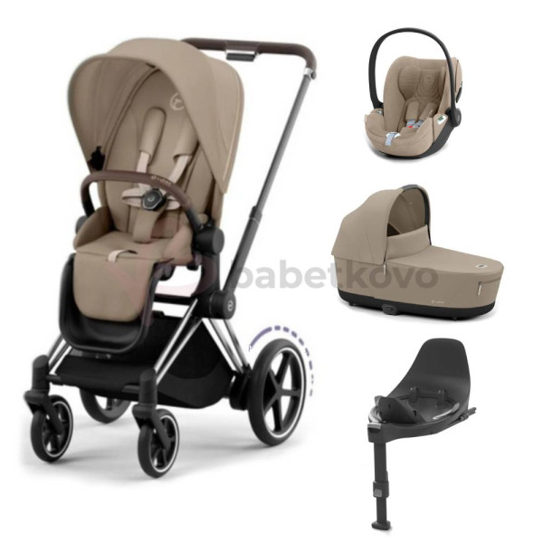 CYBEX E-PRIAM 4-kombinácia CHROME BROWN Cozy Beige