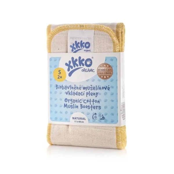 XKKO Vkladacie plienky Organic Old Times - Natural Veľkosť S (2ks)