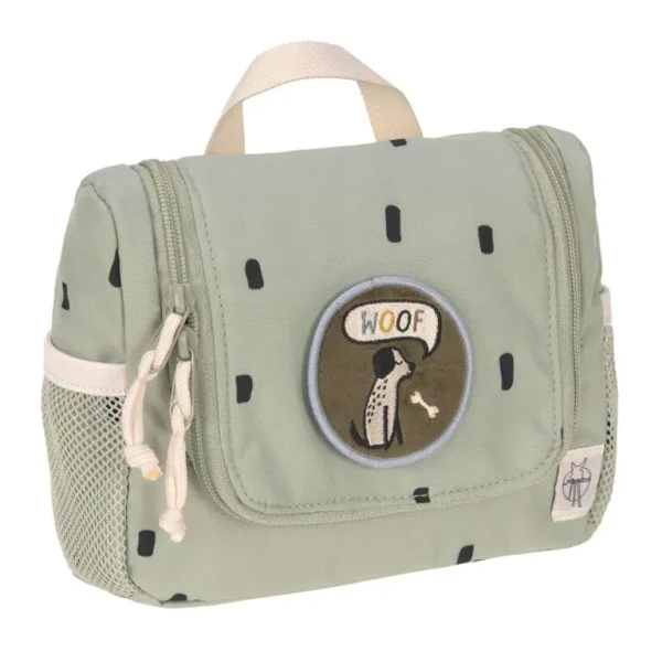Lässig detská hygienická taška Mini Washbag Happy Prints light olive