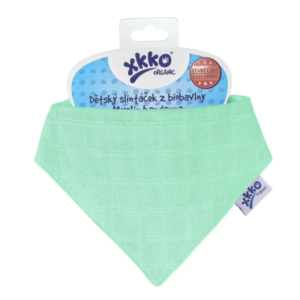 XKKO Organic Šatka Staré časy - Light Green