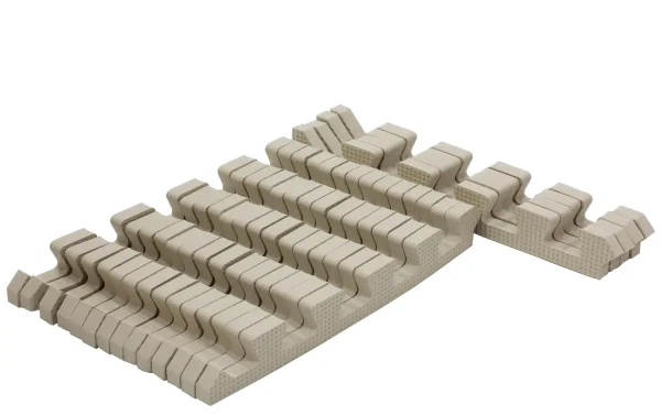 Rialto Baby Sada béžových okrajov na penové puzzle 120x150cm