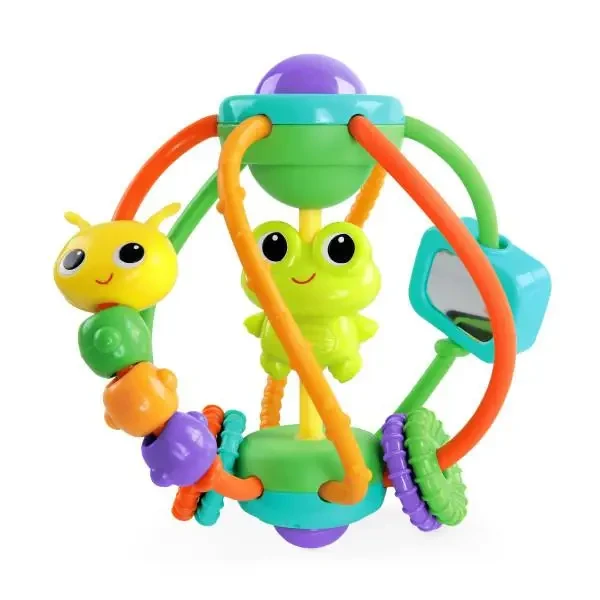 BRIGHT STARTS Hračka Clack&Slide Activity Ball™ 6m+