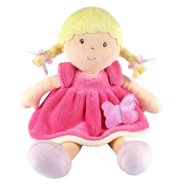 Bonikka Butterfly látková bábika | Ria ružové šaty