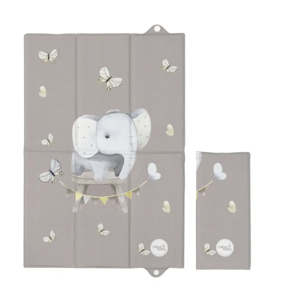 CEBA BABY Podložka prebaľovacia cestovná (60x40) Basic Little Elephant