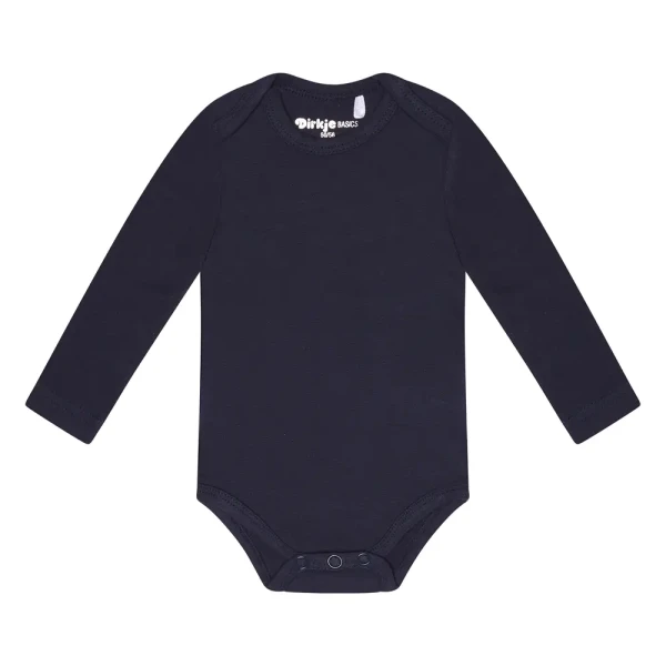 DIRKJE Body dl. rukáv Basics námornícka modrá chlapec veľ.50/56