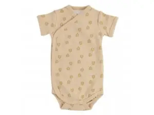 LODGER Body Romper s krátkymi rukávmi Print Rib Linen vel. 80