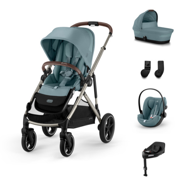 Cybex Gazelle S Kombinovaný kočík SET M - Stormy Blue - Taupe Rám