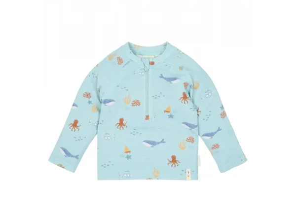 Little Dutch Plavecké tričko dlhý rukáv Ocean Friends veľ. 74/80